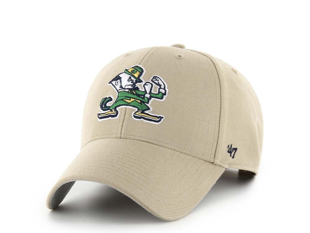 47Brand Notre Dame Fighting Irish Khaki MVP Strapback Cap TOPPERZSTORE.CO.UK