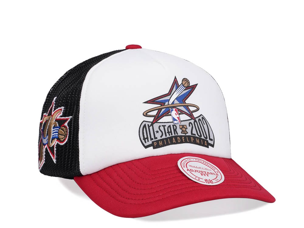 Mitchell & Ness Philadelphia 76ers All Star 2002 Party Time Trucker Snapback Cap