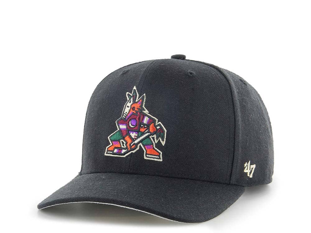 47Brand Arizona Coyotes Classic DP Black Snapback Hat TOPPERZSTORE.CO.UK