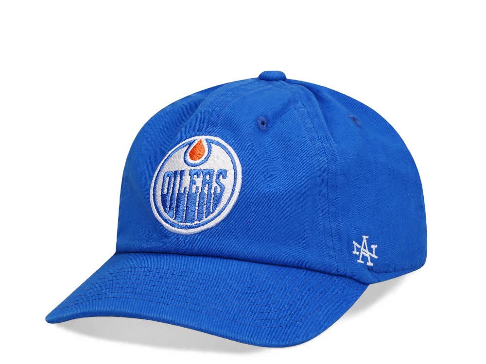 American Needle Edmonton Oilers All Blue Ballpark Dadhat Strapback Hat