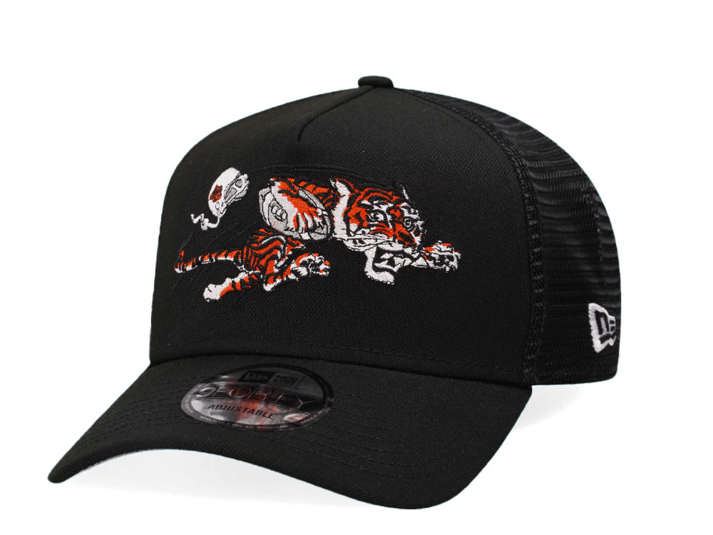 New Era Cincinnati Bengals Black Trucker A Frame 9Forty Snapback Cap