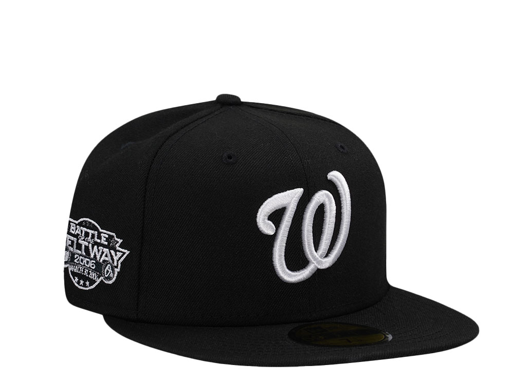 New Era Washington Nationals Battle of the Beltway Black and White Prime Edition 59Fifty Fitted Cap