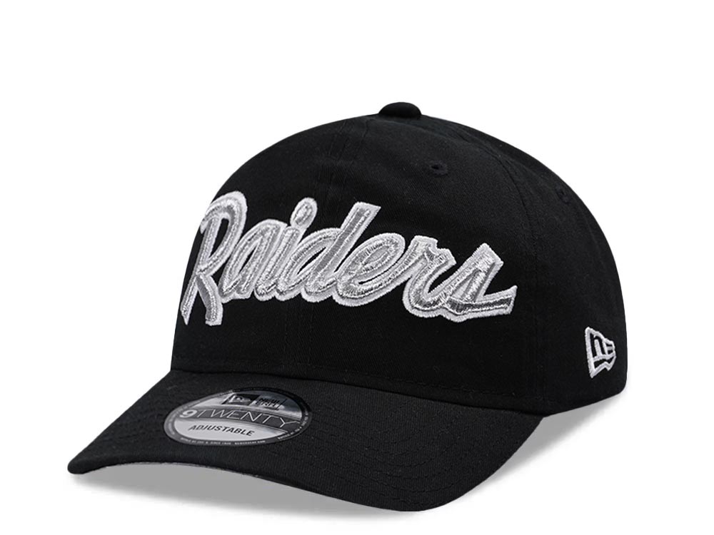 New Era Las Vegas Raiders Black Classic Edition 9Twenty Strapback Cap