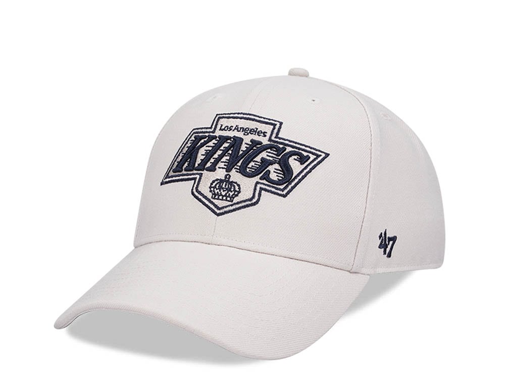 47Brand Los Angeles Kings Vintage Bone MVP Snapback Hat