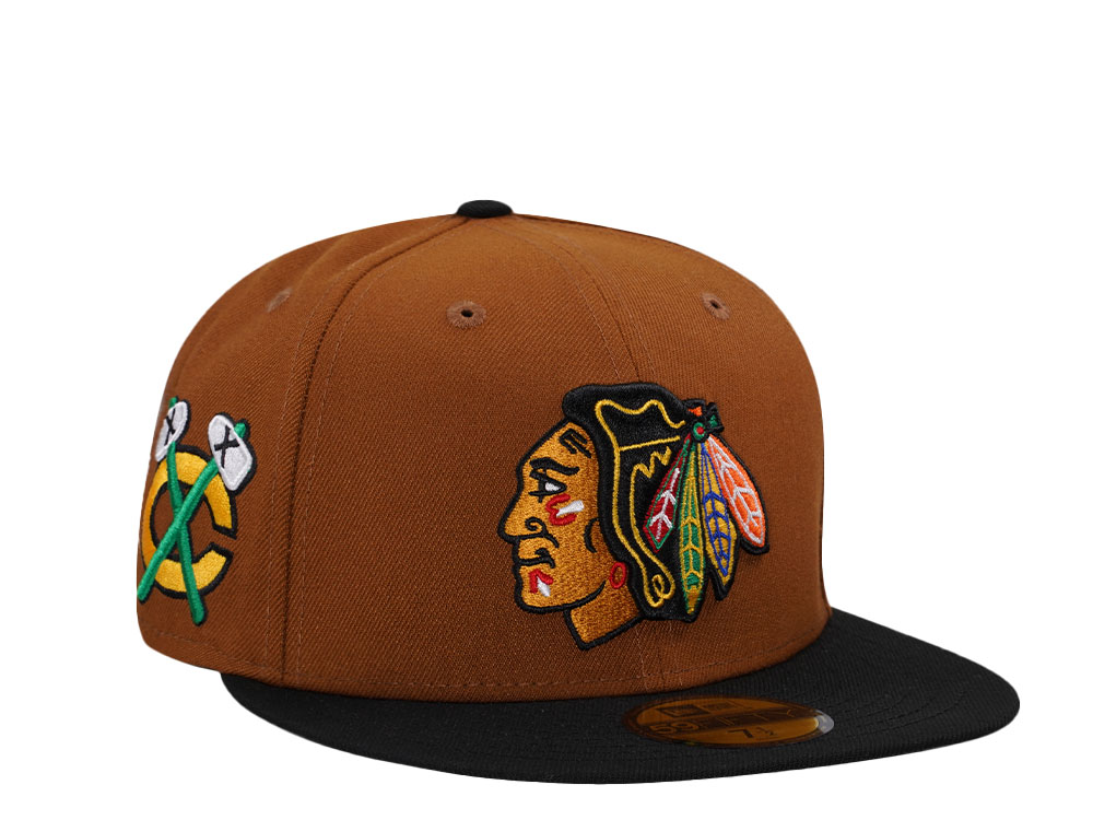 New Era Chicago Blackhawks Bourbon Two Tone Edition 59Fifty Fitted Hat