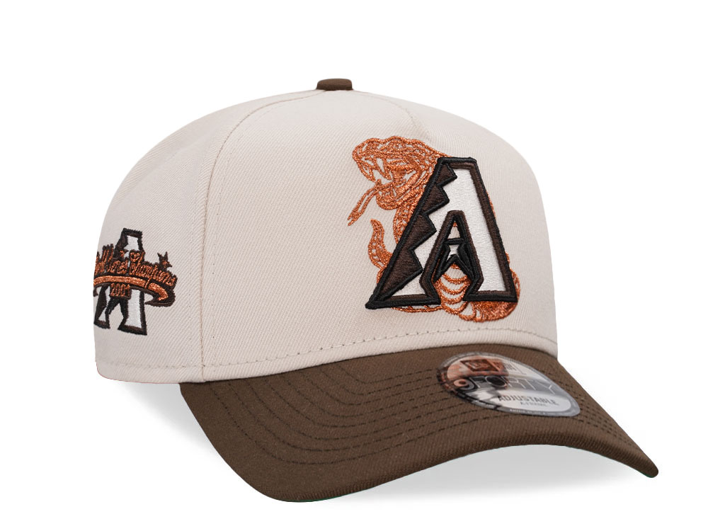 New Era Arizona Diamondbacks World Series Champions 2001 Copper Two Tone 9Forty A Frame Snapback Hat