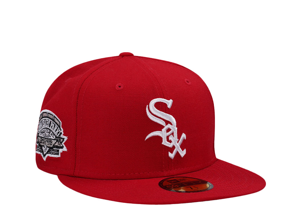 New Era Chicago White Sox Inaugural Year Comsikey Park Red Classic Edition 59Fifty Fitted Cap